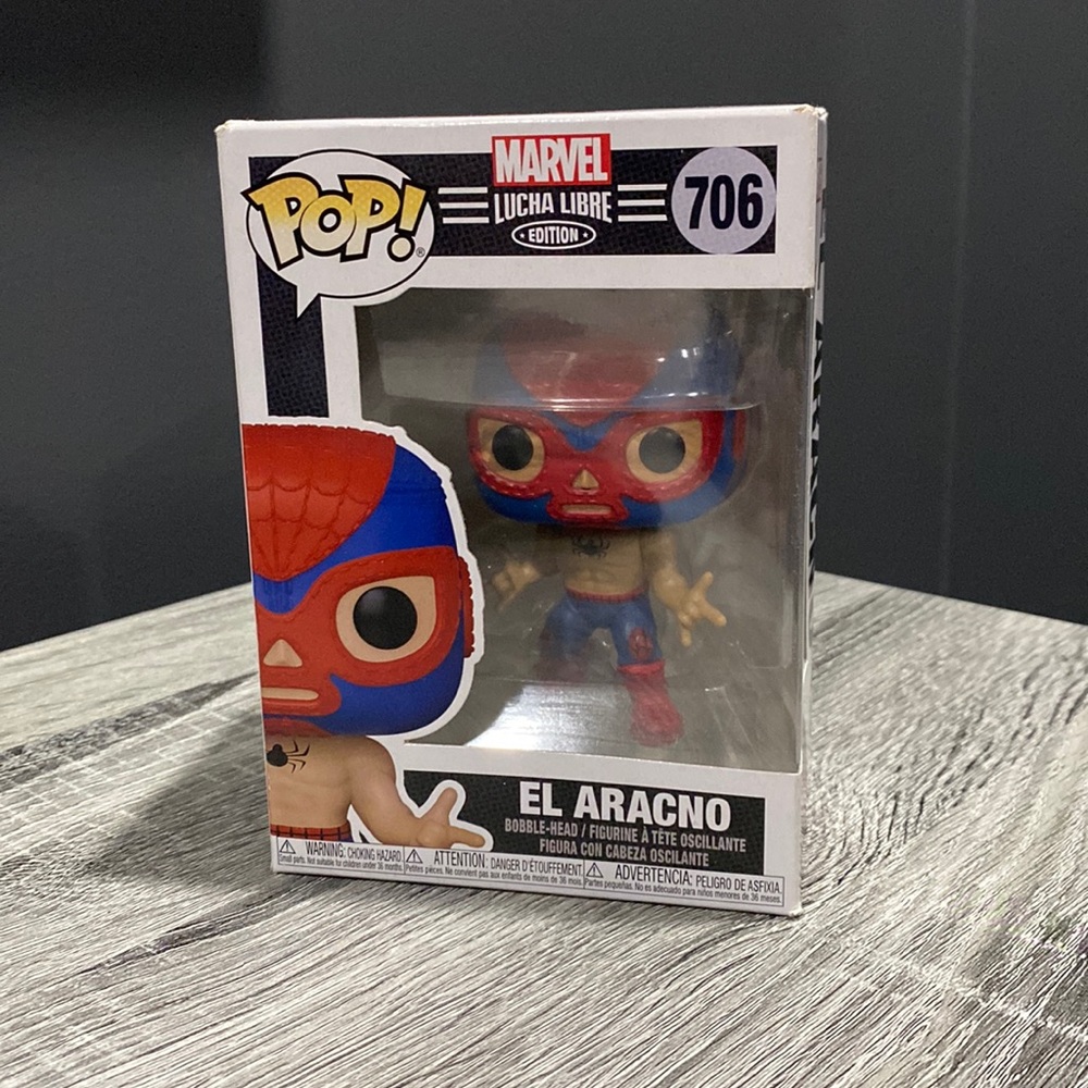 Funko Pop! | Marvel Lucha Libre #706: El Aracno (Spider-Man) - Bobble-Head